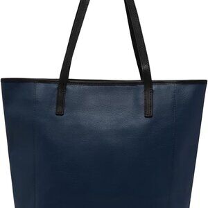 Women's Leather Handbag Minimalist Zipper Shoulder Bag Tote Durable Easy Clean
